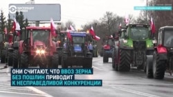 Протесты польских фермеров: они высыпают зерно из украинских фур и жгут покрышки Протесты польских фермеров: они высыпают зерно из украинских фур и жгут покрышки