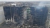Жилой дом, разрушенный в результате обстрела. Поселок Бородянка Киевской области, Украина, 3 марта 2022 года