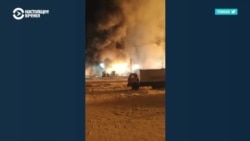 Крупный пожар на Марковском газоконденсатном месторождении в Иркутской области: как это было Крупный пожар на Марковском газоконденсатном месторождении в Иркутской области: как это было