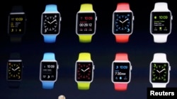 Тим Кук на презентации Apple Watch