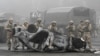 Казахстанские военные во время протестов 6 января в Алматы