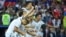 RUSSIA -- Russia's players celebrate their victory at the end of the Russia 2018 World Cup round of 16 football match between Spain and Russia at the Luzhniki Stadium in Moscow, July 1, 2018