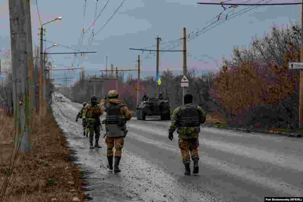Украинские военнослужащие вблизи Артемовска 
