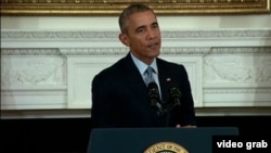 Президент США Барак Обама на пресс-конференции в Белом доме в пятницу, 2 октября