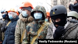 Протестанты на Майдане в Киеве, 8 декабря 2013 года