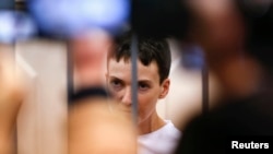 Надежда Савченко в Басманном суде Москвы