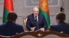 Лукашенко во время интервью с российскими госканалами 8 сентября