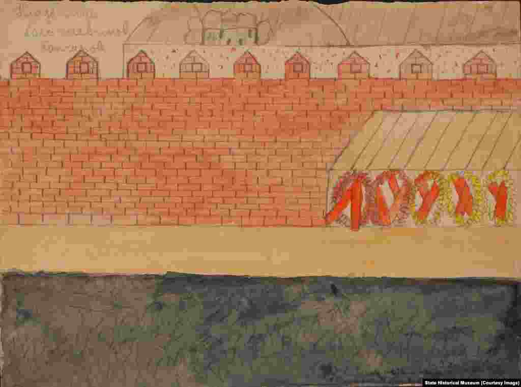 "Этим ценна эта коллекция, – говорит Лукьянов. – Своей наивностью, искренностью, подлинностью того, что происходило в этом страшном 1917 году". Гончаров. "Кладбище большевиков"  