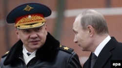 Сергей Шойгу с Владимиром Путиным
