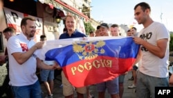 Российские болельщики в Марселе