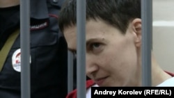 Надежда Савченко в Басманном суде Москвы