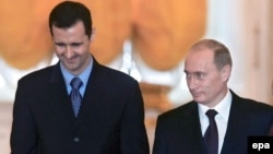 Владимир Путин и Башар Асад на переговорах в 2006 году