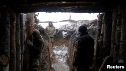 Позиции украинских войск в Лисичанске, Луганская область