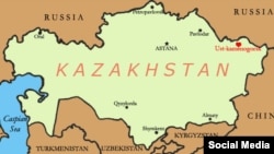 Kazakhstan map