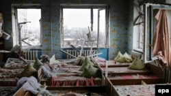 Детский сад N9 Дебальцево. Донецк, Украина. Январь 2015