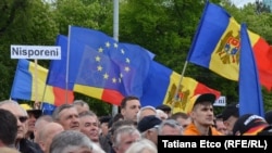 В Кишиневе прошел митинг против коррупции