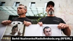 Протесты с требованиями освободить Олега Сенцова в Украине