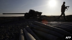 Украинские войска на позициях в Первомайском, Донецкая область