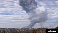 Пожар на Донецком заводе лакокрасочных материалов
